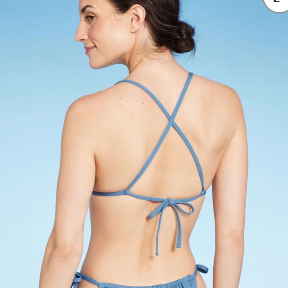 Shade & Shore Ribbed Bikini - blue - Picture 6 of 8